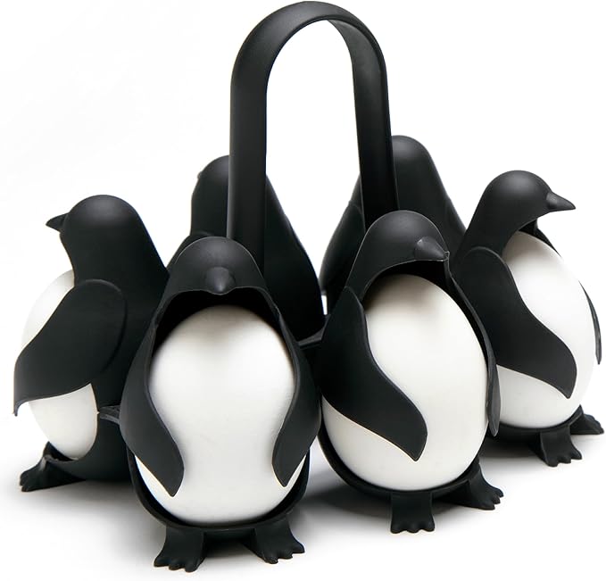 Espectacular Soporte Para Hervir Huevos En Forma De Pingüinos