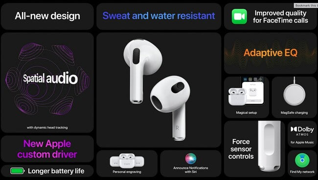 AirPods Tercera Generación (3ra)